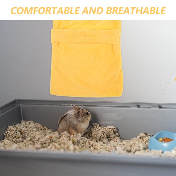 BESTYASH 3Pcs Sugar Glider Sleeping Hammock Hanging Bed Soft Plush Small Pet Cage Nest with Hook