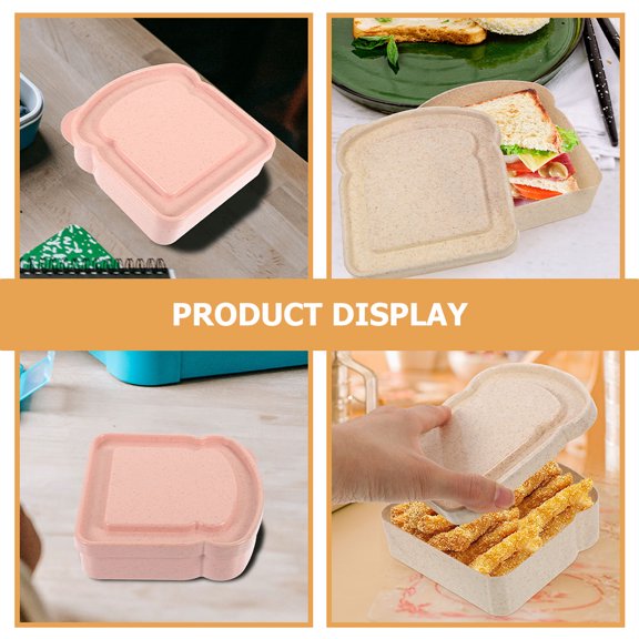 BESTYASH 3Pcs Toast Holder Storage Box with Leak Proof Seal for Fresh Keep and Kitchen Organization