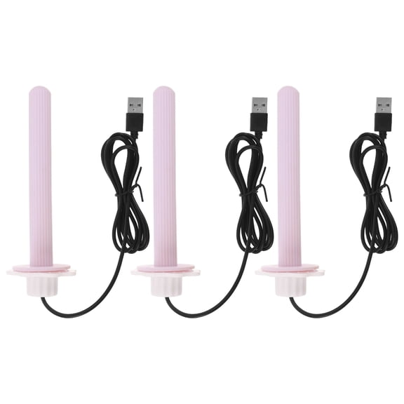 BESTYASH 3Pcs USB Bird Warmer Violet Heated Bird Perch Stand for Parrot Cage Accessory