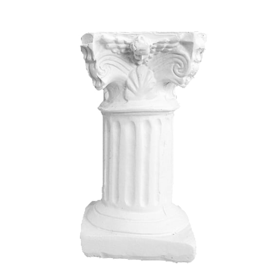 BESTYASH 3Pcs White Resin Roman Column Fish Tank Decor Aquarium Equipment Landscaping Ornament