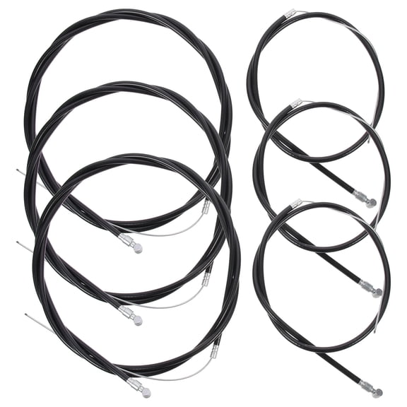 BESTYASH Bike Brake Cable Kit, Black Metal Plastic, Universal for Front and Rear, Durable and Flexible,