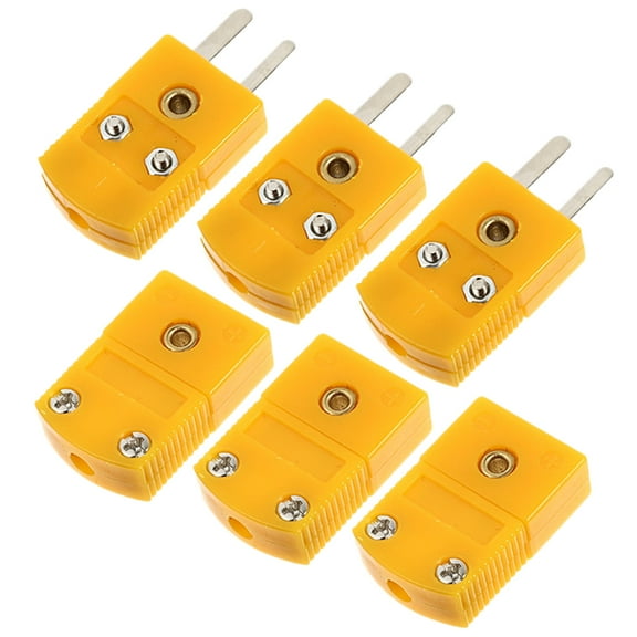 BESTYASH 3Sets K Type Thermocouple Plug Adapter Plastic Wire Connector with Durable Insulation