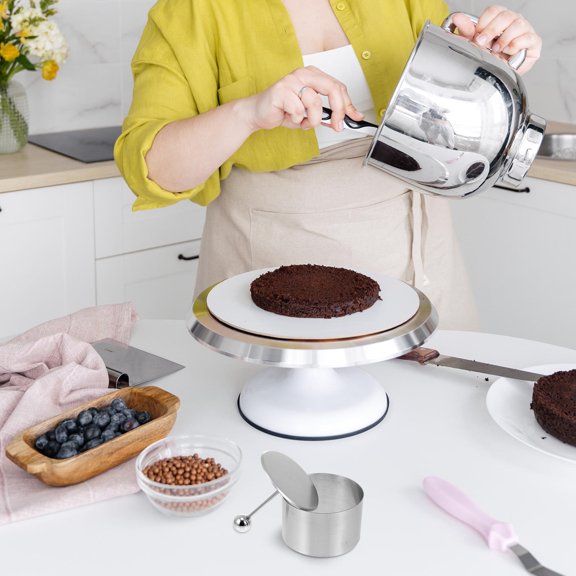 BESTYASH 3Sets Round Cold Dish Mold Stainless Steel Kitchen Supplies Easy Clean Silver Tool