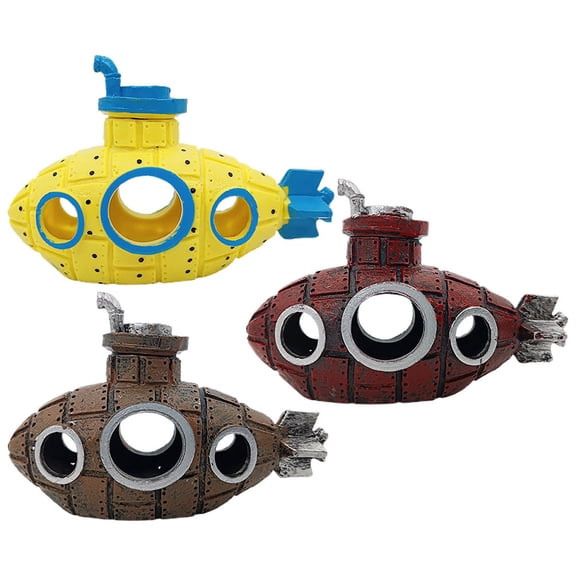 BESTYASH 3pcs Aquarium Decoration Floating Diver Ornament in PVC for Fish Tank Shelter and Hiding Place