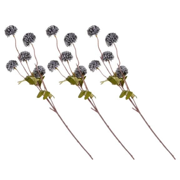 BESTYASH 3pcs Artificial Simulation Flower Blue Plastic Decoration for Women Offices and Theme Parties