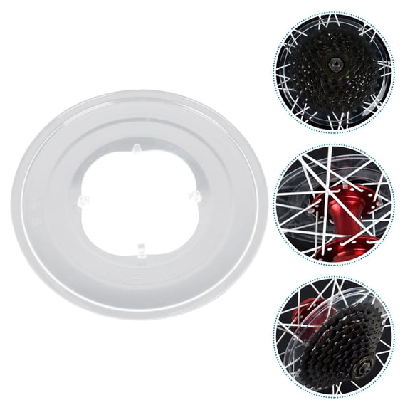 BESTYASH 3Pcs Lightweight Bike Chain Protector with Clear Spoke Cover for Road Bikes