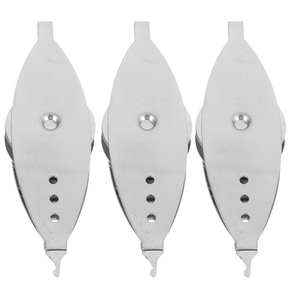 BESTYASH 3pcs Shuttle Tatting Metal Tatting Shuttle Silver Smooth Surface Weaving Tools