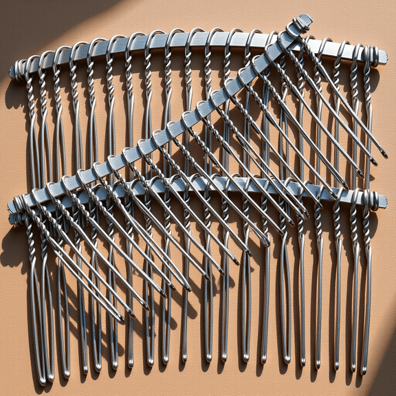 BESTYASH 3pcs Metal Veil Comb Hair Piece Embellishment for Women Wedding Use