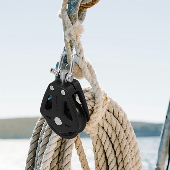 BESTYASH 3Pcs Durable Nylon Cable Pulley Wheels with Swivel Bearing for Gym Cable and Sailing Equipment