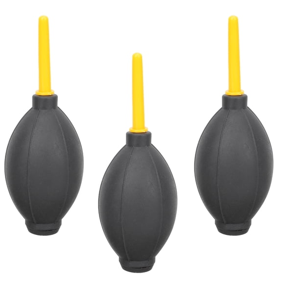 BESTYASH 3pcs TPE Camera Blower for Cleaning Lenses and Sensors in Black