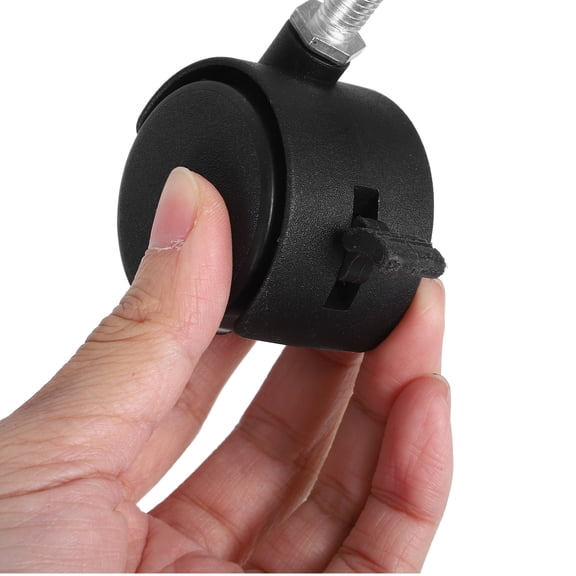 BESTYASH 4-Pack Black Swivel Caster Wheels with Locking Brake for Office Desk Chair Replacement and Smooth Mobility