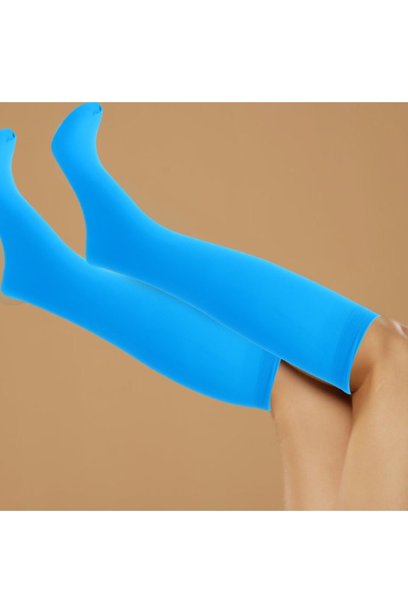 4 Pairs Women's Knee Stockings Velour Purple Classic Design Knee Length Dress Up