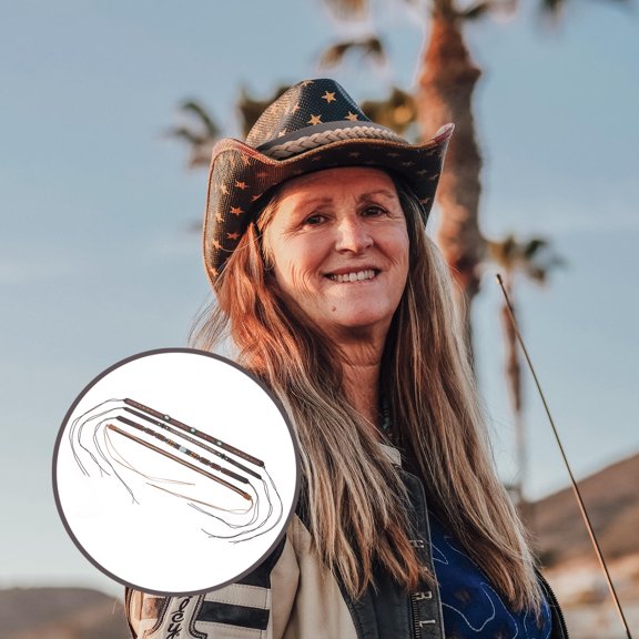 BESTYASH 4 Pcs Decorative Hat Strap Assorted Color for Beach Cap DIY Decoration Accessory