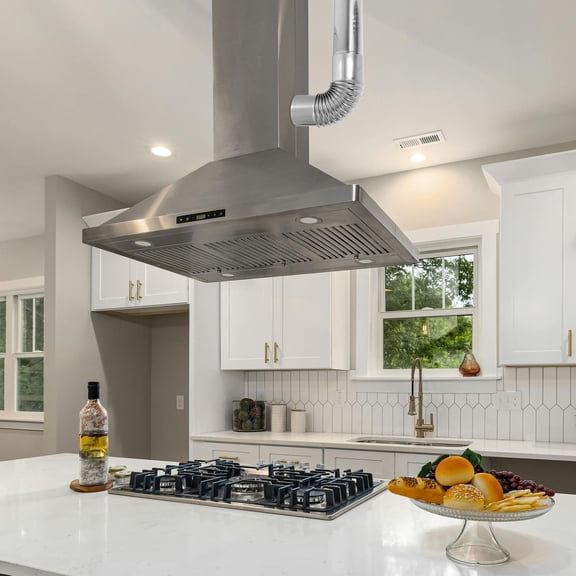 BESTYASH 4 Pcs Gas Heater Vent Kit Chimney Flue Pipes With Elbow Connector For Effective Ventilation