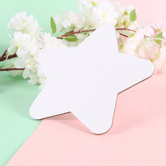 BESTYASH 4 Pcs Mini Paint Canvas White Paper Stretched Canvases Star Shape Art Projects for Hobby Painters Artists