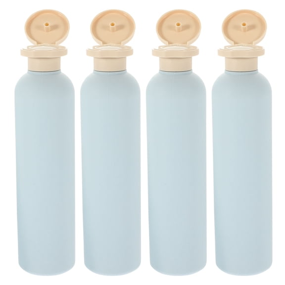 BESTYASH 4 Pcs Refillable Lotion Bottles HDPE Plastic Simple Structure for Home Use