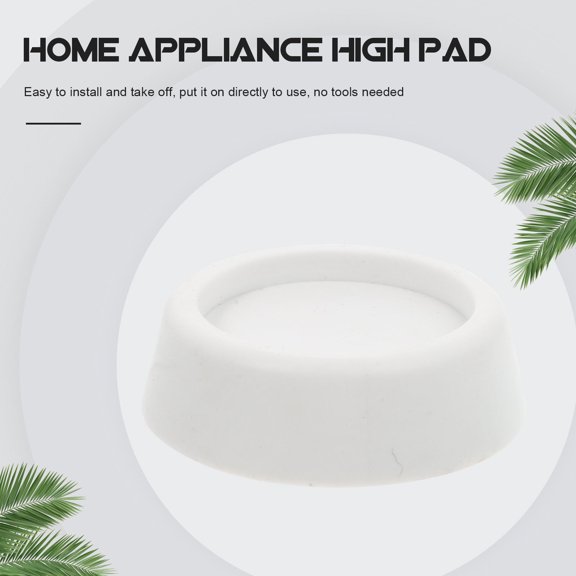 BESTYASH 4 Pcs Washing Machine Foot Pad Base Rubber White Ventilation Home Use