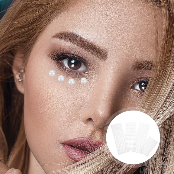 BESTYASH Self Adhesive White Stickers for Face Makeup Nail and DIY Crafts Decoration