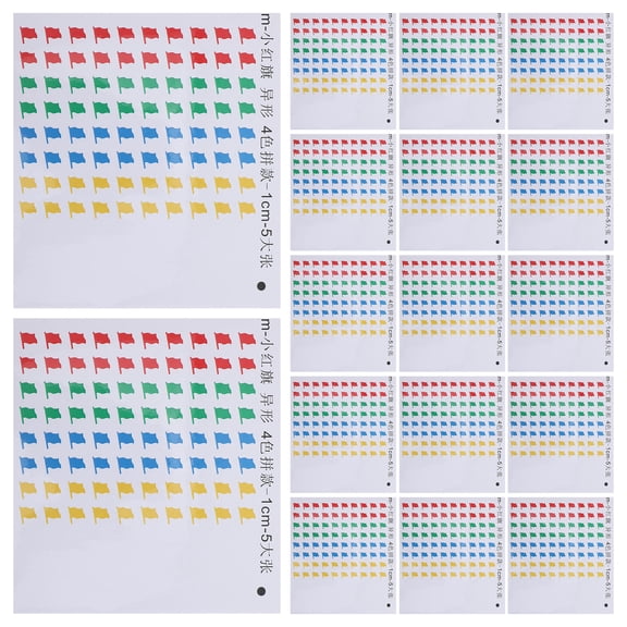 BESTYASH 400Pcs Removable Colored Sticker Labels for Precise Map Tracking and Adventure Planning