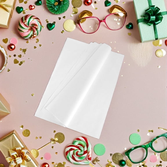 BESTYASH 400Pcs White Tissue Paper Sheets for Packing Clothes and Soap Packaging with Nondamaging Surface