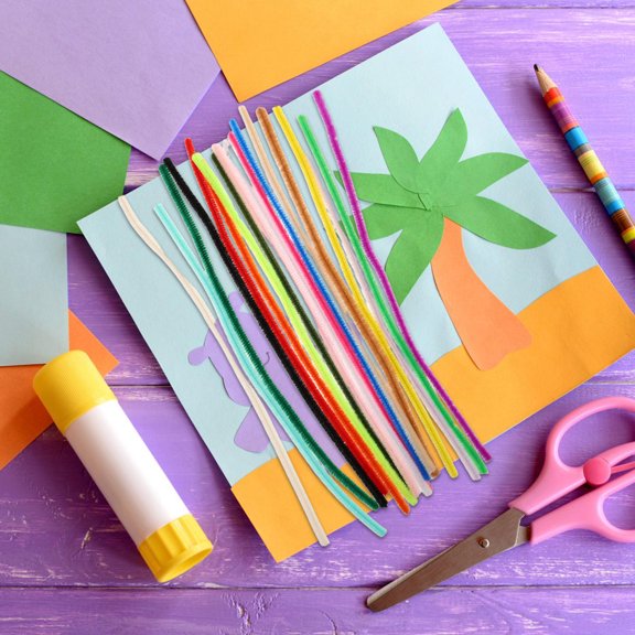 BESTYASH 400pcs Bag Ties Chenille Stems Flexible Sticks for Home Decorations and Interactive Activities