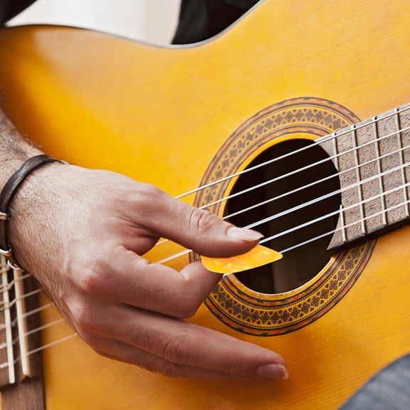 BESTYASH 40PCS Assorted Color Guitar Picks Set ABS Material for Folk Classical Electric Guitar Bass Ukulele