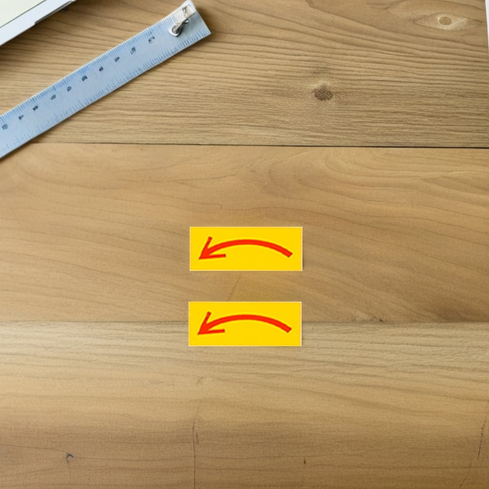 BESTYASH 40PCS Curved Arrow Floor Sticker Yellow PVC Weather Resistant ...