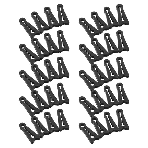 BESTYASH 40Pcs Car Door Lock Shock Absorber Pads Black Silicone for Impact Dampening and Noise Control