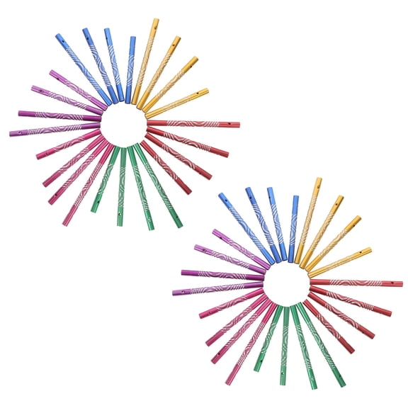 BESTYASH 40Pcs Durable Aluminum Wind Chime Tubes Parts for Creative DIY Outdoor Garden Decorations