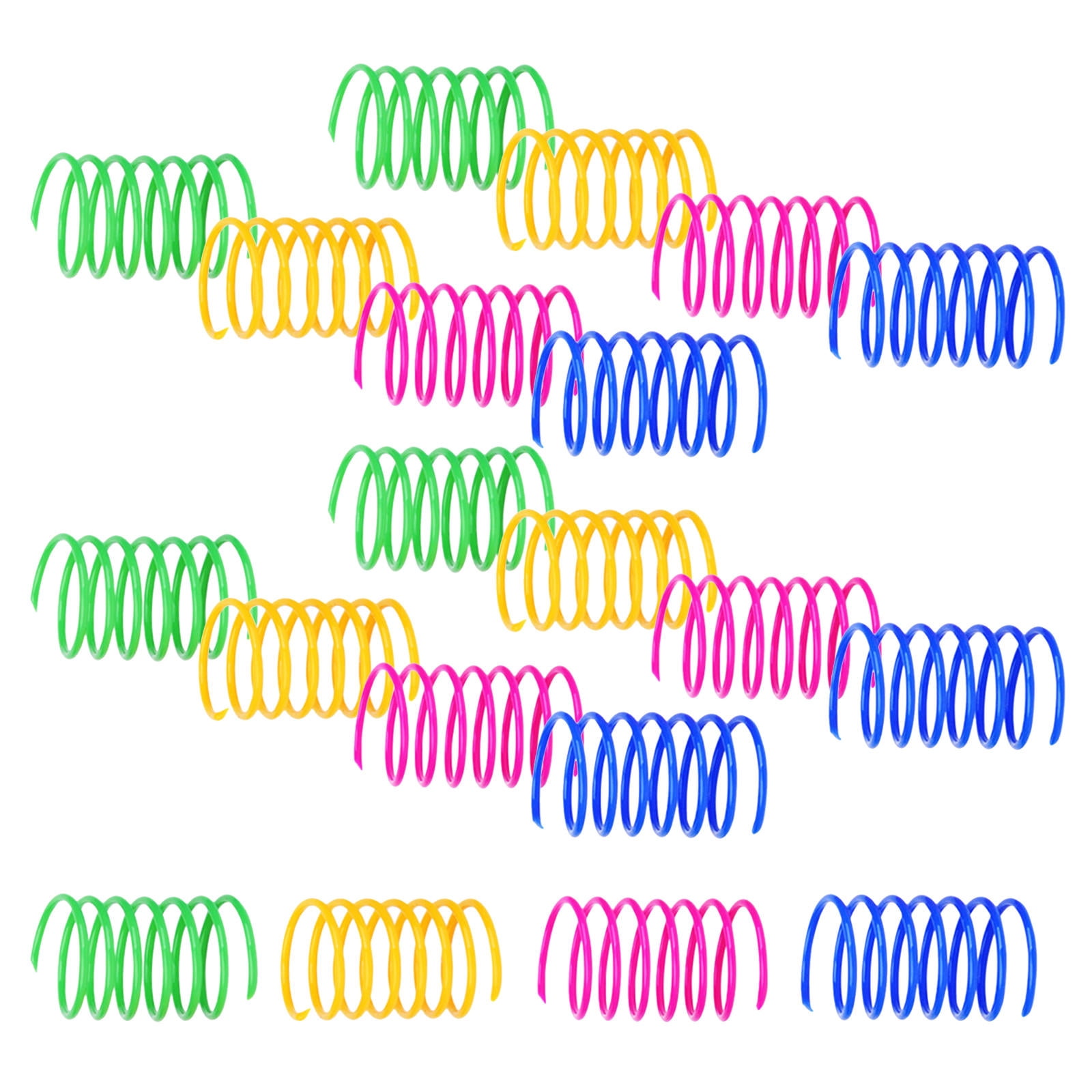 BESTYASH 40Pcs Inspire Inactive Cats to Play Rubber Springs Cat Spring ...