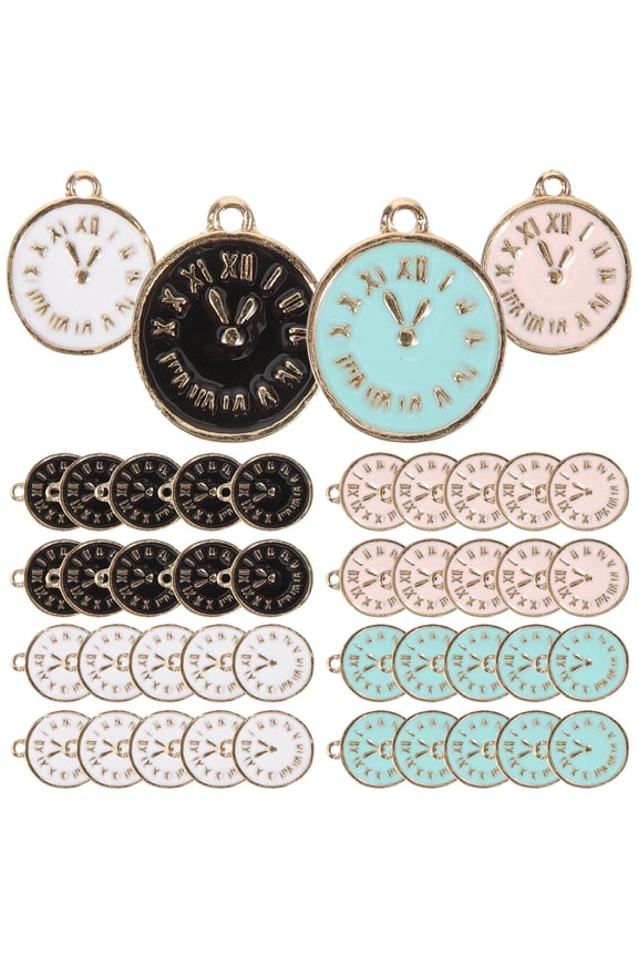40Pcs Metal Watch Gear Charms for DIY Necklace and Bracelet Crafting Accessories