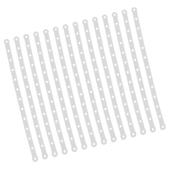 BESTYASH 40Pcs Plastic Hanging Strips White Display Hanger Connector for Versatile Use