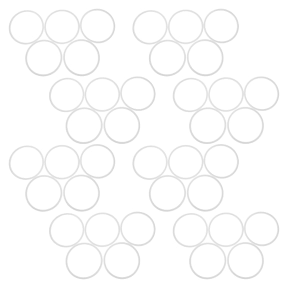 BESTYASH 40Pcs Plastic Round Craft Rings White for Dream Catcher Making and Macrame Wall Hangings
