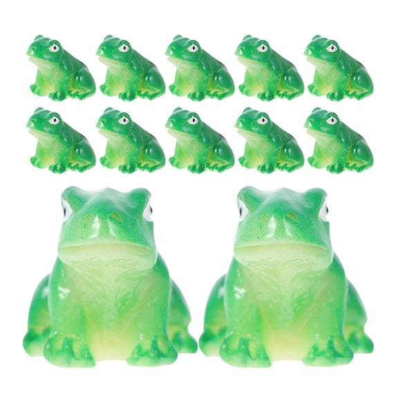 BESTYASH 40Pcs Realistic Resin Micro Landscape Frogs Decor for Garden Aquarium Indoor Table