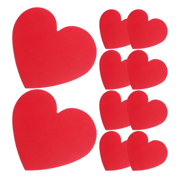 BESTYASH 40Pcs Red Heart Shaped Die Cut Cards for Valentine Day Creative DIY Designs