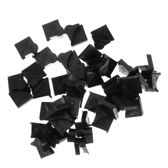 BESTYASH 40pcs Black Metal Lock Buckles with PP Plastic, Simple Design Ideal for Home Use and Everyday Needs