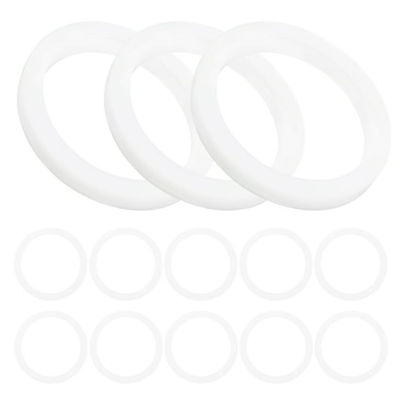 BESTYASH 40pcs White Silicone Sealing Leakproof Gaskets for Kitchen Containers and Home Use