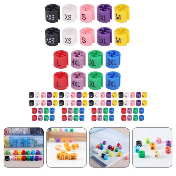 BESTYASH 450-Piece Assorted Size Markers for Retail Store Use and Clothing Identification