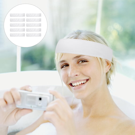 BESTYASH 48pcs Makeup Headbands for Women Disposable Design Non-woven Fabric Secure