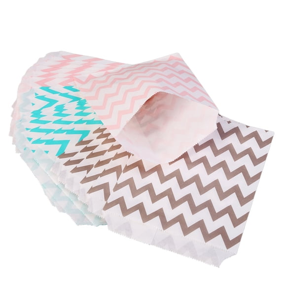 BESTYASH 48pcs Paper Party Bags Candy Bar Bag Mint Green for Gummy Bears and