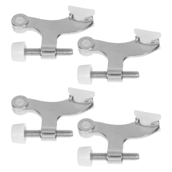 BESTYASH 4PCS Adjustable Metal Door Stop with K Type Design for Homeowners and Contractors