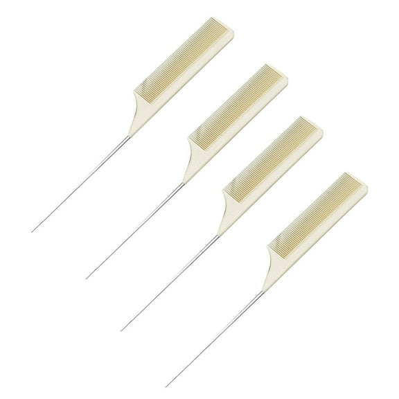 BESTYASH 4PCS Hair Dyeing Comb Professional Square Comb for Home Salon and Beige