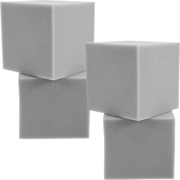BESTYASH 4Pcs Soundproof Foam Panels Grey Acoustic Wall Tiles for Insulation Use