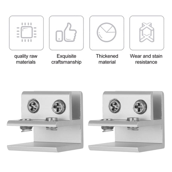 BESTYASH Glass Shelf Mounting Brackets Elegant and Adjustable for Glass 4Pcs