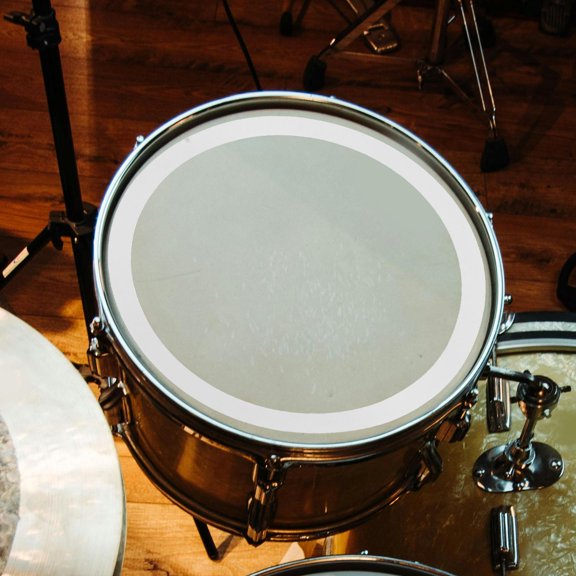 BESTYASH 4Pcs Beginner Snare Drum Mute Portable White Pc Film Material for Drum