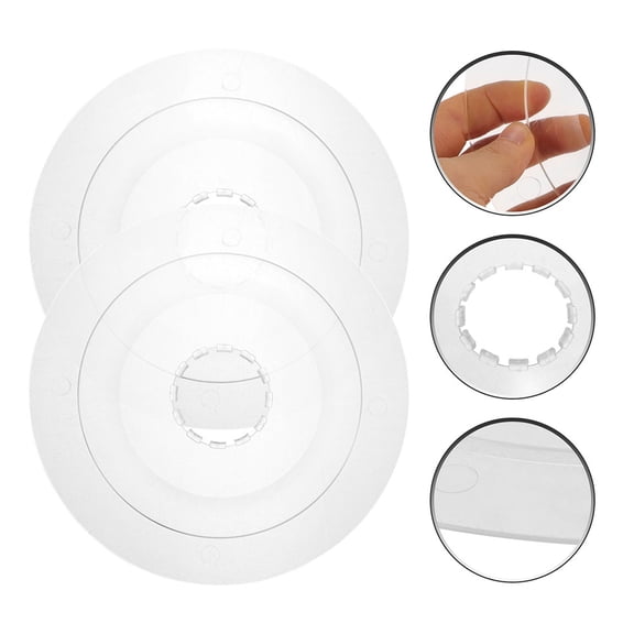 BESTYASH 4Pcs Bike Flywheel Guard Transparent Plastic Disc Brake Protector for Mountain Bike Use