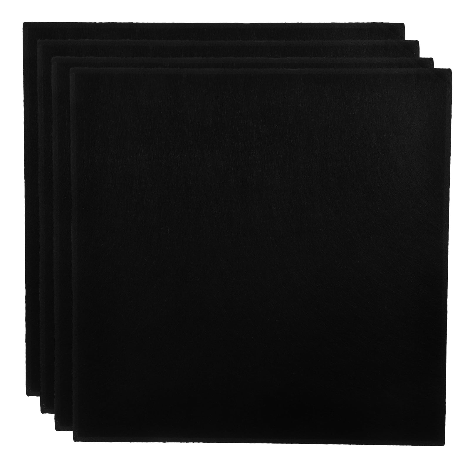 BESTYASH 4-Pack Black Felt Tile Boards for Wall Memo, Desk Bulletin ...