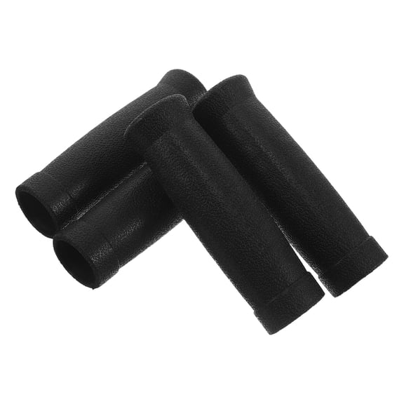 BESTYASH 4-Pack Black Fitness Handle Covers for Barbell Weightlifting with Ergonomic, Comfortable Grip Design