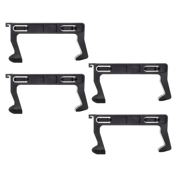 BESTYASH 4Pcs Universal Black Microwave Door Hook Latch Replacement for Home Oven Repair