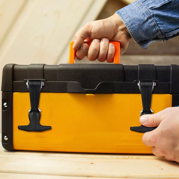 BESTYASH 4Pcs Black Rubber T Handle Latches Stainless Steel Car Hood Hold Down Hardware for Secure Locking